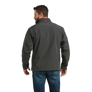 'Ariat' Men's Logo 2.0 Softshell Jacket - Charcoal / Americana