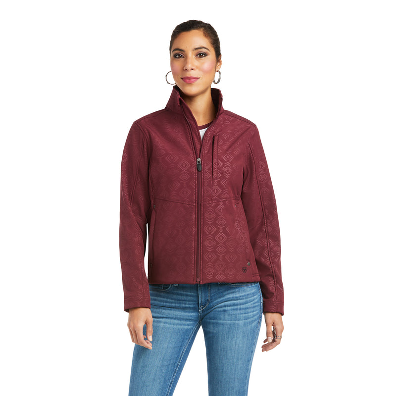 'Ariat' Women's R.E.A.L. Softshell Concealed Carry Jacket - Windsor Wine