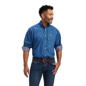 'Ariat' Men's Wrinkle Free Dax Classic Fit Button Down - Limoges