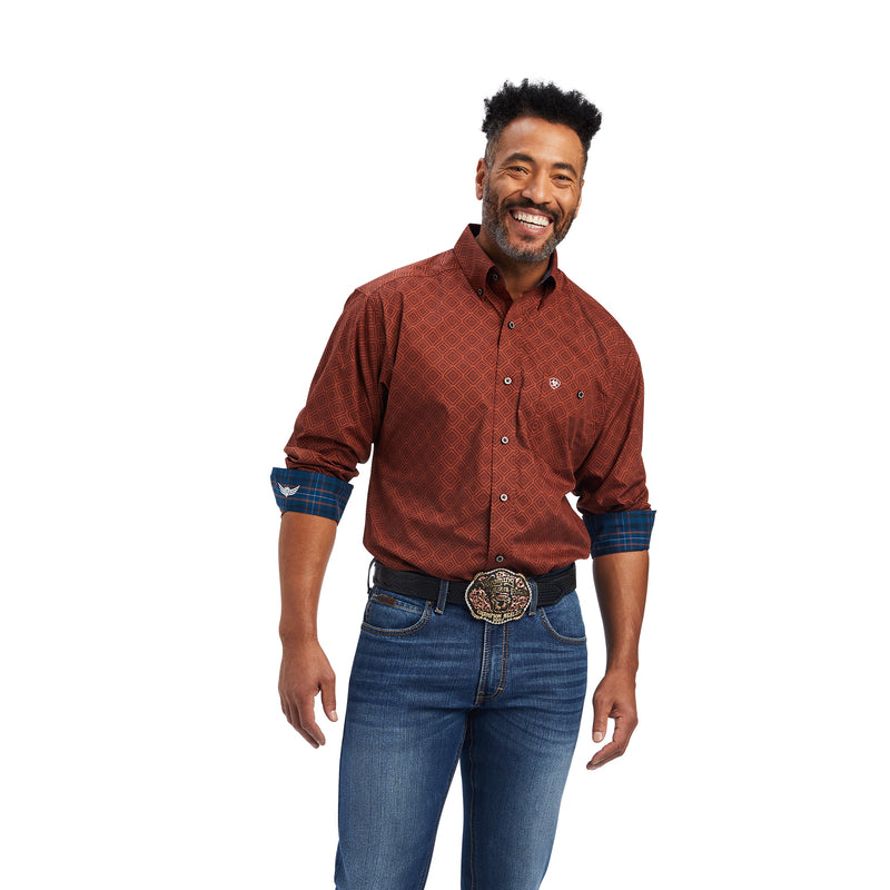 'Ariat' Men's Relentless Unstoppable Stretch Button Down - Sequoia