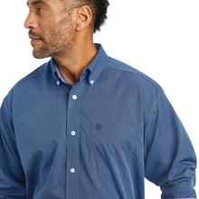 'Ariat' Men's Wrinkle Free Classic Fit Oxford Button Down - Azure Blue