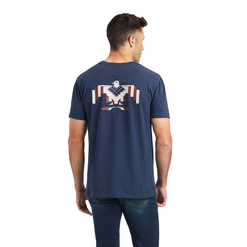 'Ariat' Men's Chimayo Graphic T-Shirt - Navy Heather