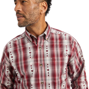 'Ariat' Men's Pro Series™ Wilfred Classic Fit Button Down - Snow Bunting