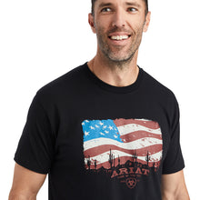 'Ariat' Men's Ariat Flagscape T-Shirt - Black