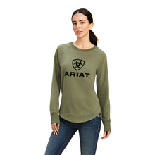 'Ariat' Women's Benicia Sweatshirt - Four Leaf Clover