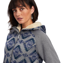 'Ariat' Women's R.E.A.L. McCall Full Zip Sweater - Heather Grey