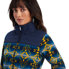 'Ariat' Women's Prescott Insulated Fleece Jacket - Navy Sonoran Print