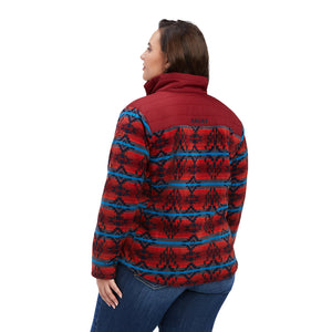'Ariat' Women's Prescott Insulated Fleece Jacket - Sun-Dried Tomato Sonoran Print
