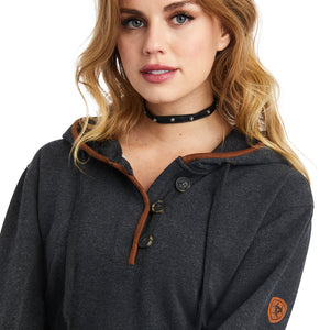 'Ariat' Women's R.E.A.L. Elevated Hoodie - Heather Charcoal