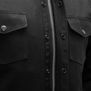 'First Manufacturing' Men's Equalizer Denim Jacket - Black