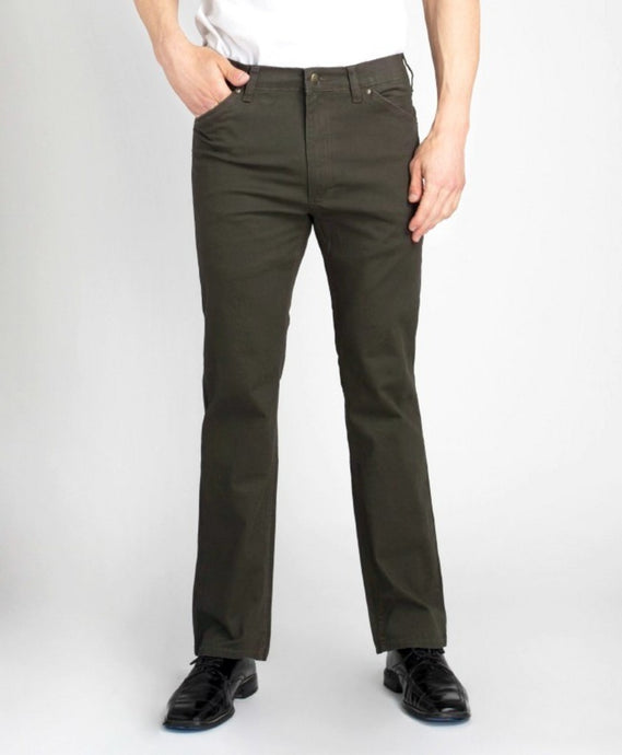 'Grand River' Men's Straight Fit Stretch Twill Pant - Olive