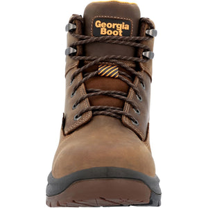 'Georgia Boot' Men's 6" Over Time EH WP Soft Toe - Brown