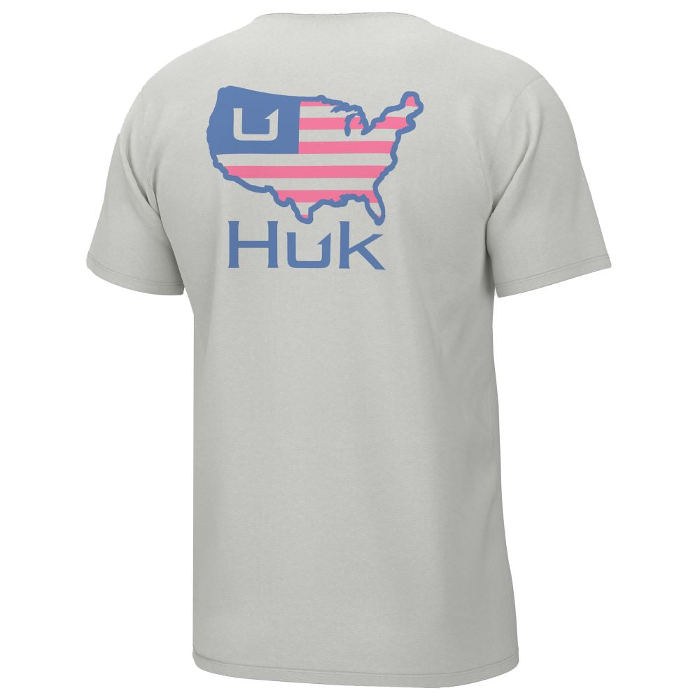 'Huk' Men's American Huk Tee - White