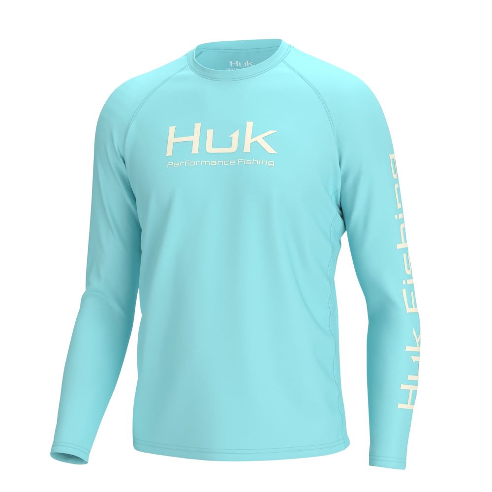 Huk' Men's Pursuit Vented Crew Neck - Island Paradise – Trav's Outfitter