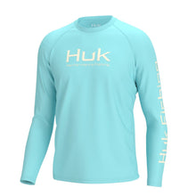 'Huk' Men's Pursuit Vented Crew Neck - Island Paradise