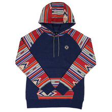 'Hooey' Women's Taos Hoody - Navy / Aztec