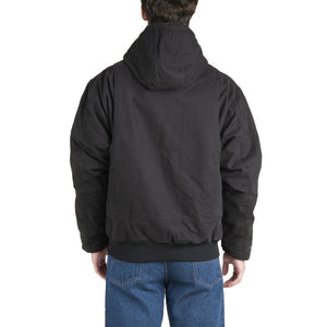 'Berne' Men's Flex180 Washed Hooded Jacket - Black