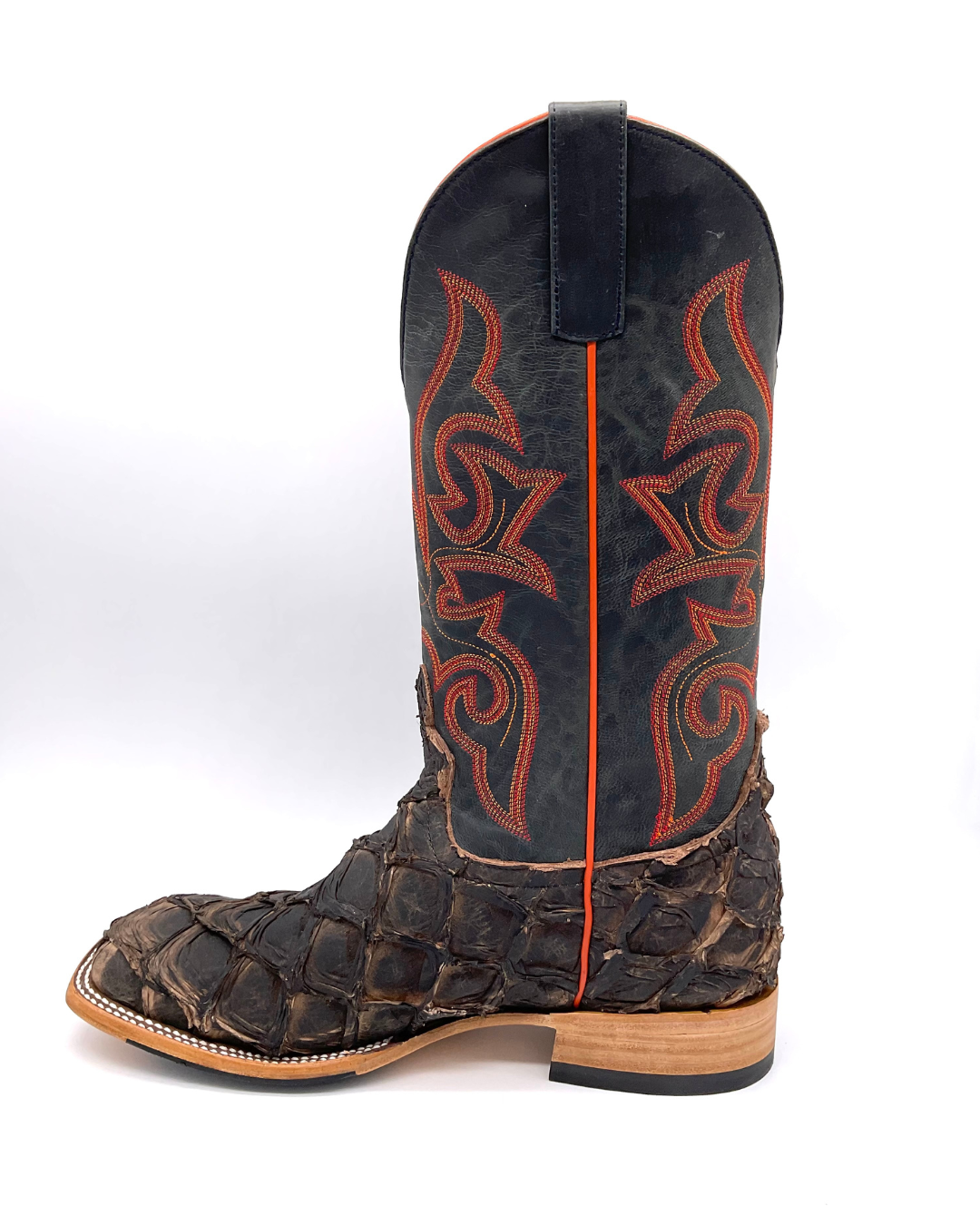 Abilene Men's Square Dress Toe Western Boots - Black Cherry