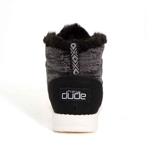 'Hey Dude' Women's Lea Fur - Black