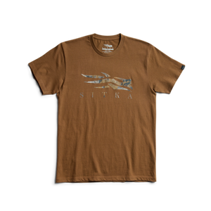 'Sitka' Men's Icon Timber T-Shirt - Mud Timber