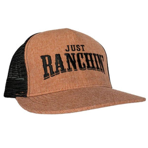 'Dale Brisby' Men's Just Ranchin Cap - Peach