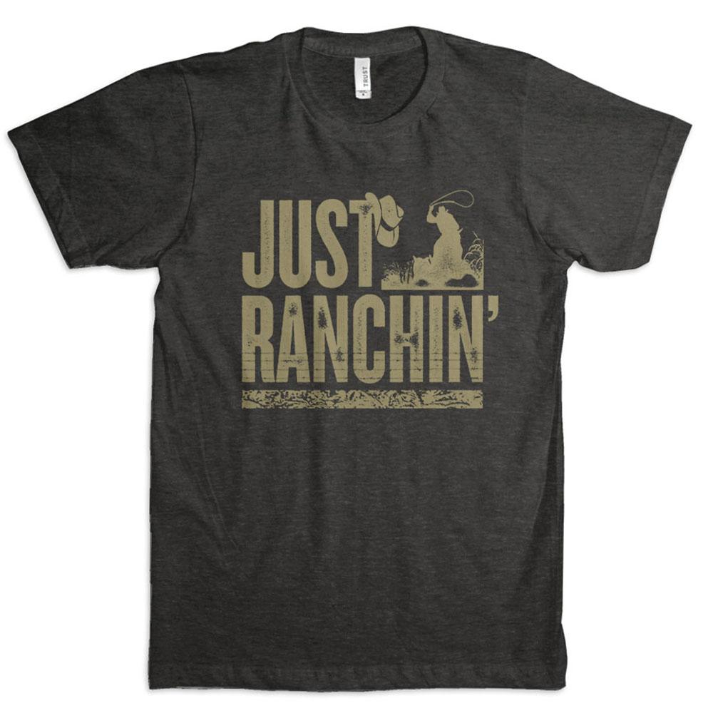 'Dale Brisby' Just Ranchin' Silhouette T-Shirt - Graphite