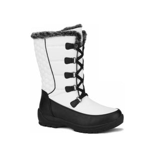 'Totes' Women's Kelli Insulated WP Boot - White / Black