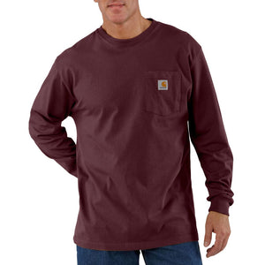 'Carhartt' Men's Heavyweight Sleeve Logo T-Shirt - Port
