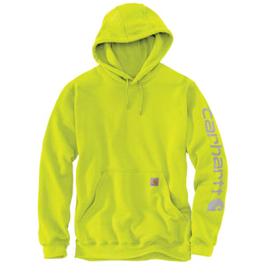 Carhartt' Men's Midweight Sleeve Logo Hoodie Brite Lime – Trav's
