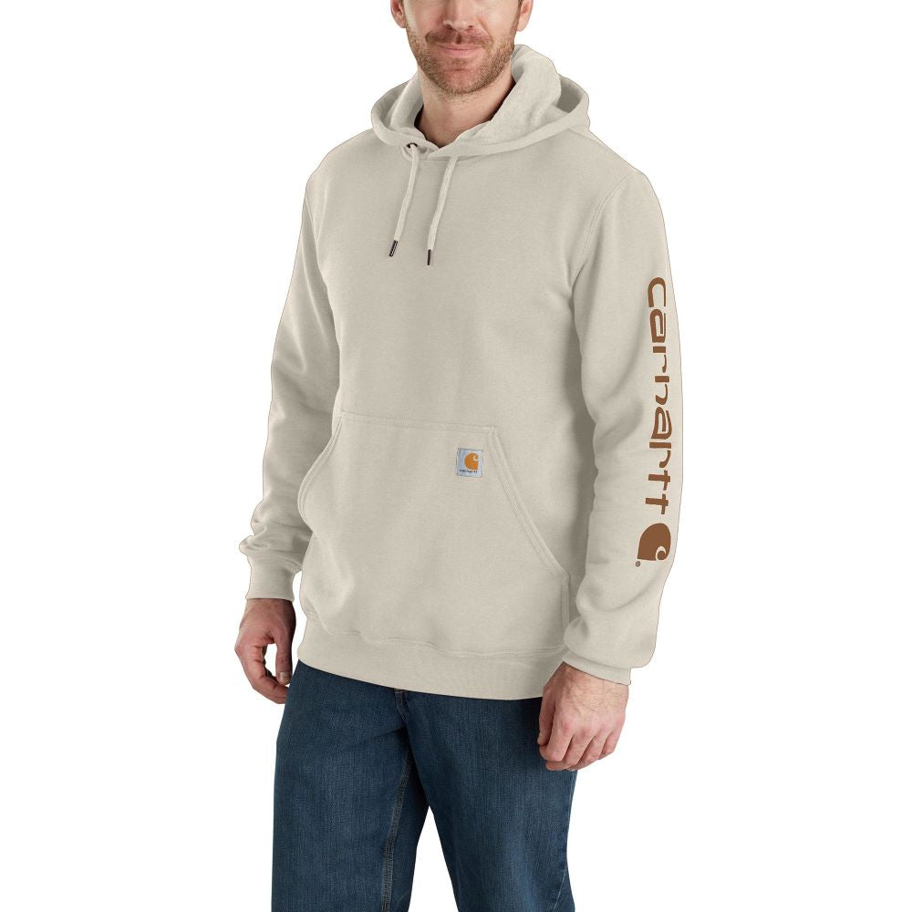 Carhartt' Men's Midweight Sleeve Logo Hoodie Malt – Trav's Outfitter