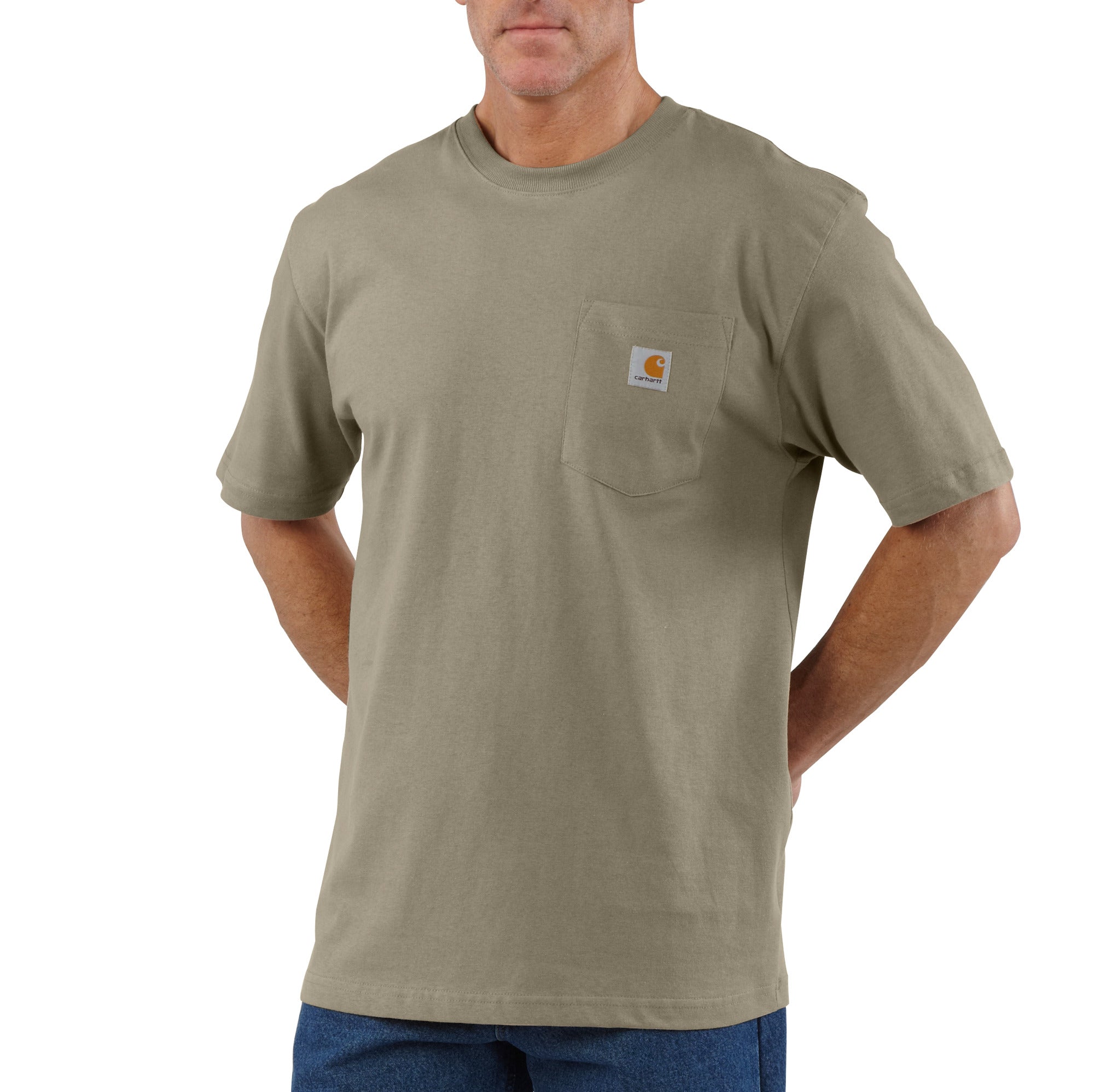 'Carhartt' Men's Loose Fit Heavyweight Pocket T-Shirt - Desert
