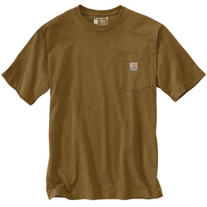 'Carhartt' Men's Loose Fit Heavyweight Pocket T-Shirt - Oiled Walnut Heather