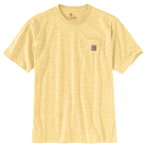 'Carhartt' Men's Loose Fit Heavyweight Pocket T-Shirt - Golden Haze Snow Heather