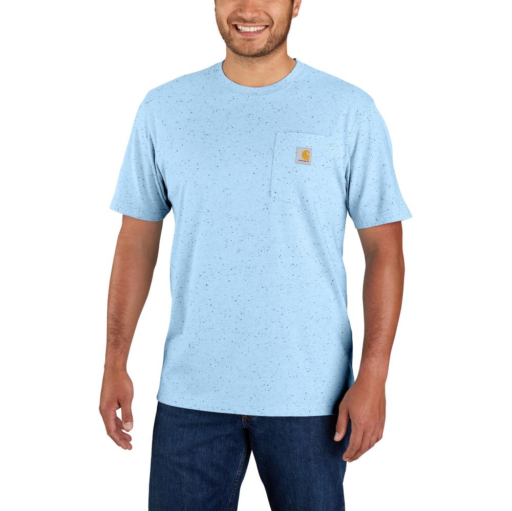 Carhartt' Men's Loose Fit Heavyweight Pocket T-Shirt Moonstone Nep –  Trav's Outfitter