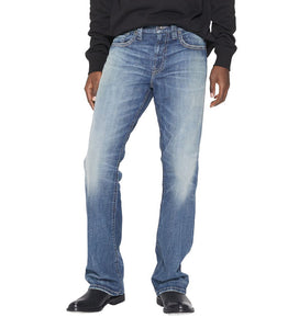 'Silver Jeans' Men's Gordie Loose Fit Straight Leg - Medium Indigo