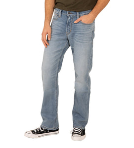 'Silver' Men's Relaxed Fit Straight Leg - Light Wash