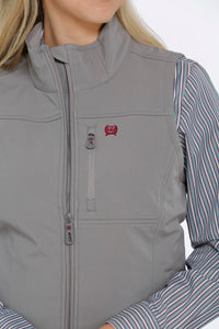 'Cinch' Women's Concealed Carry Bonded Vest - Gray