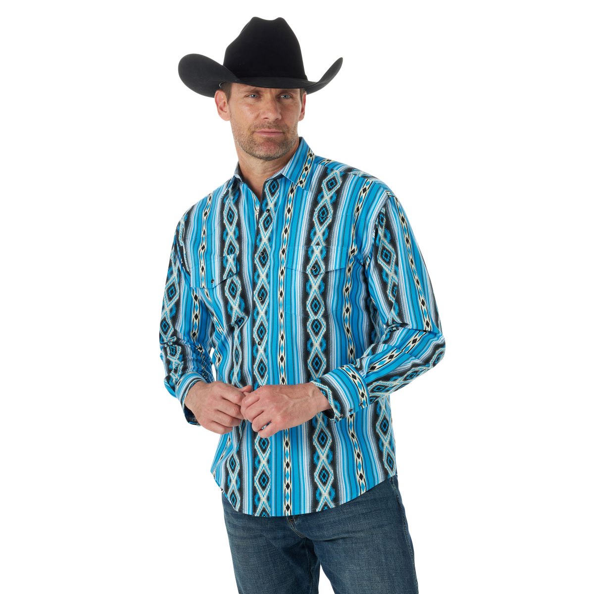 Wrangler Boy's Long Sleeve Western Shirt