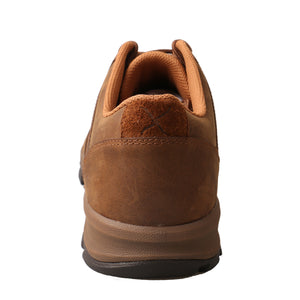 'Twisted X' Men's Oxford Steel Toe - Distressed Saddle
