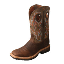 'Twisted X' Men's 12" Lite Western Work Alloy Toe - Tan / Taupe / Brown