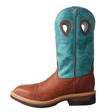 'Twisted X' Men's 12" Lite Cowboy EH Alloy Comp Toe -  Brown / Turquoise