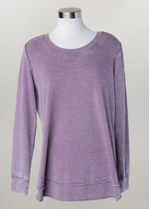 'Keren Hart' Women's Fleece Pullover - Purple (ext. sizes)