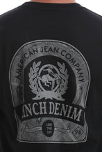 'Cinch' Men's Classic Crew Neck Logo Tee - Black