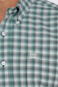 'Cinch' Men's Plaid Classic Fit Button Down - Green