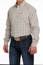 'Cinch' Men's Plaid Classic Fit Button Down - White