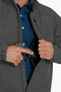 'Cinch' Men's Concealed Carry Bonded Logo Jacket - Charcoal