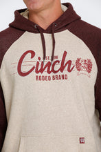 'Cinch' Men's Aztec Print Pullover Fleece Hoodie - Khaki