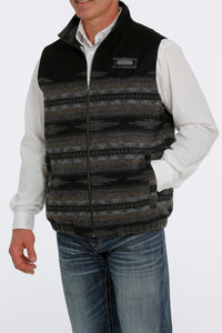 'Cinch' Men's Concealed Carry Wooly Vest -Black