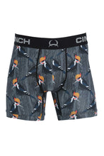 'Cinch' Men's 6" Woodpecker Boxer Briefs - Grey