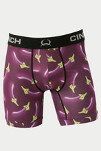 'Cinch' Men's 6" Eggplant Boxer Briefs - Purple